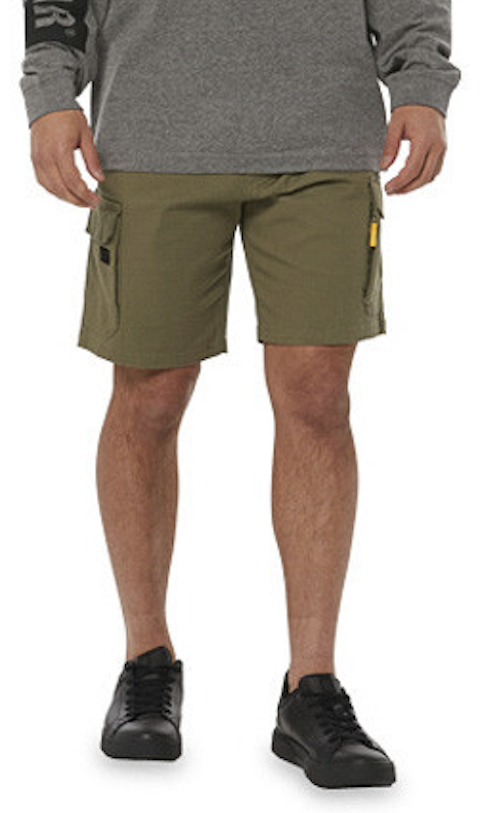 CAT Mens Stretch Cargo Shorts Caterpillar Work Workwear Bottoms - Marshland-0