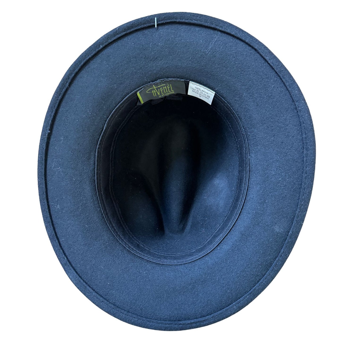 Avenel Mens Wool Felt Safari Hat w/ Hessian & Leather Look Trim - Black-4