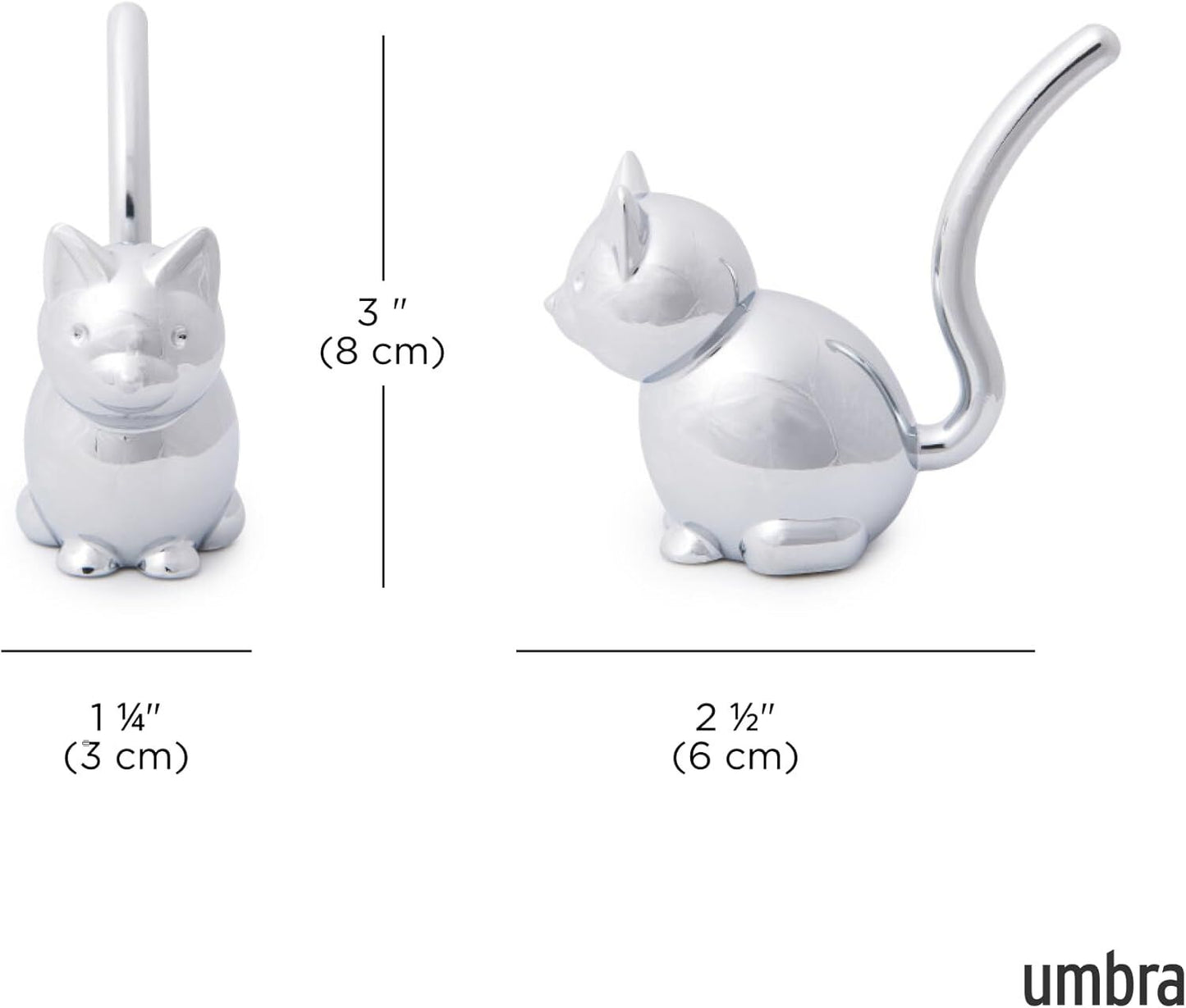 Umbra Zoola Cat Chrome Ring Holder