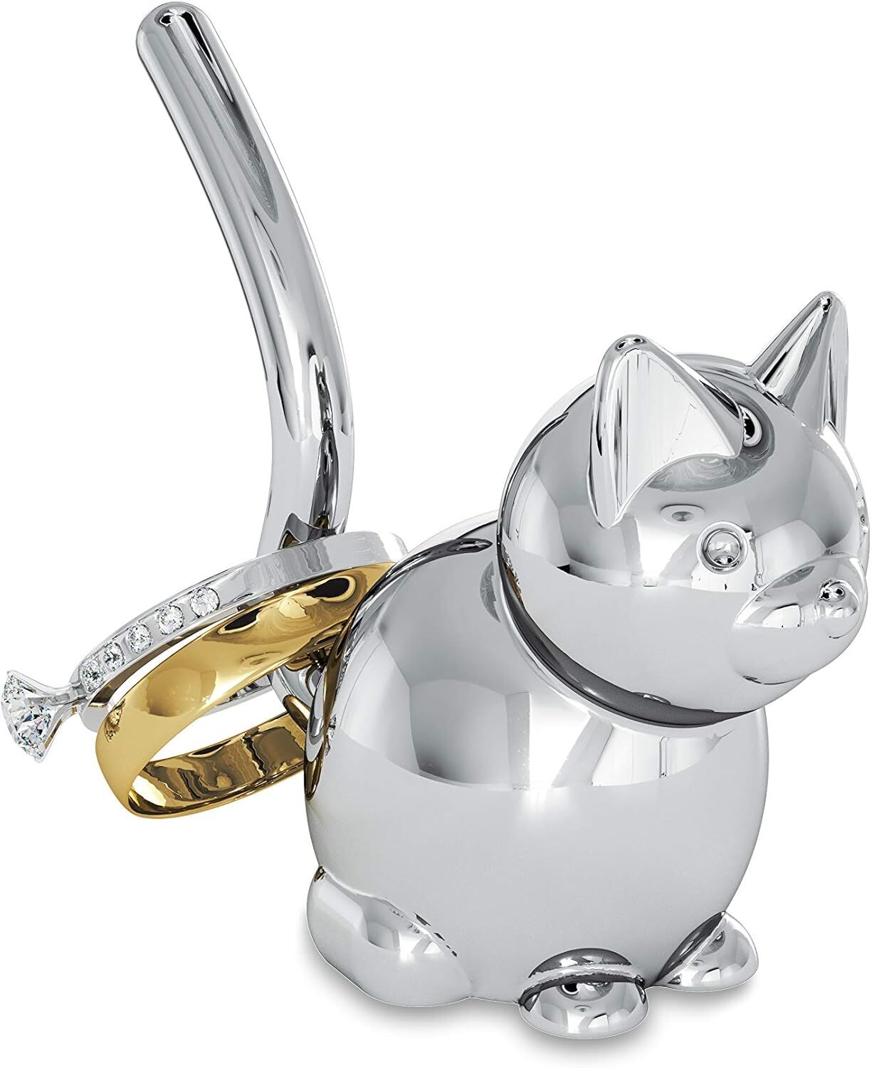 Umbra Zoola Cat Chrome Ring Holder