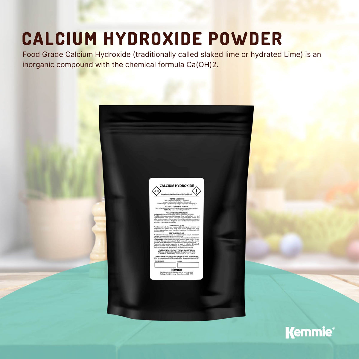 Pickling Powder 100g Food Grade Calcium Hydroxide Powder - FCC Hydrated Slaked Picklin ...