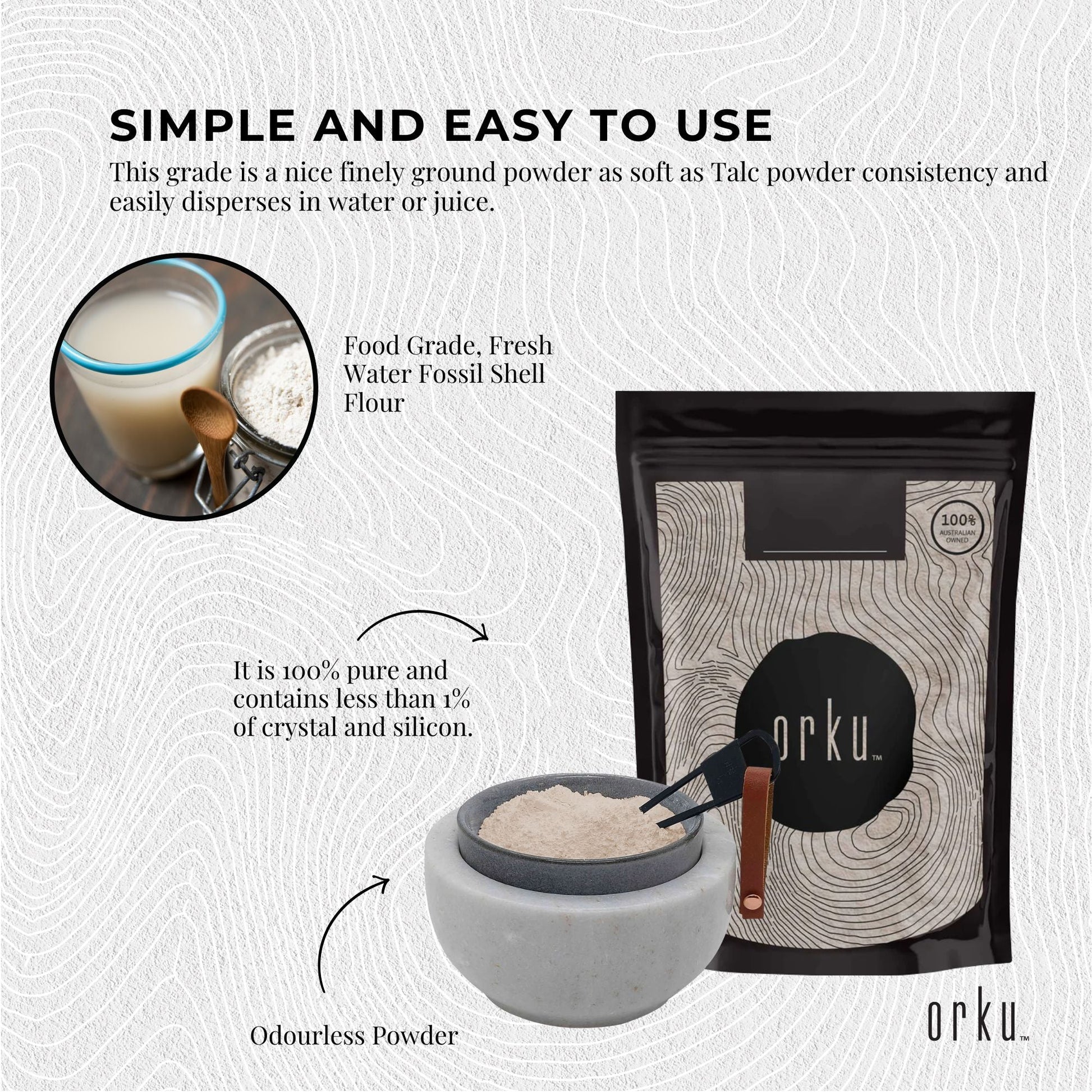 2Kg Organic Fine Diatomaceous Earth - Food Grade Fossil Shell Flour Powder-4