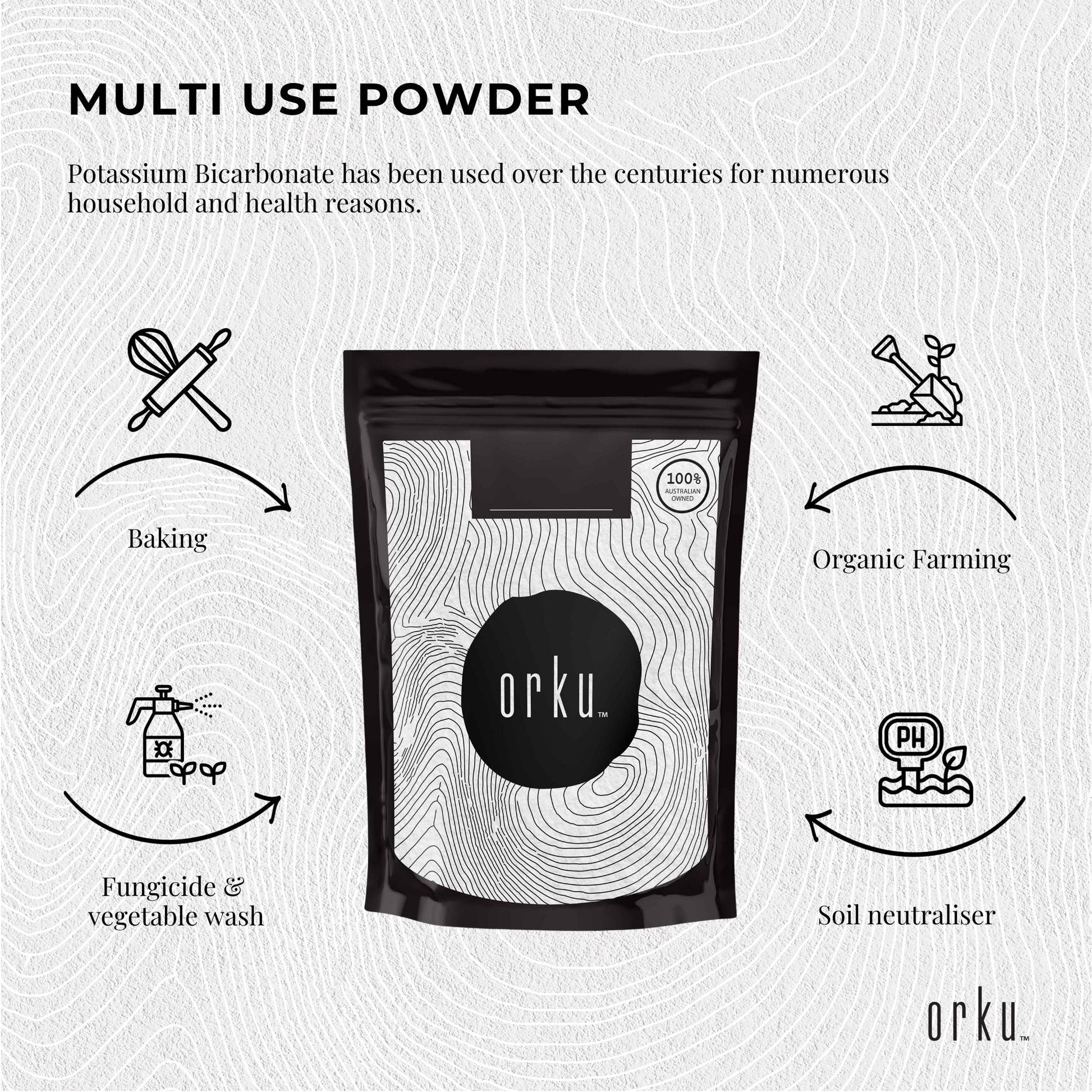 2Kg Organic Potassium Bicarbonate Powder - Food Grade Pure FCC Brewing Baking-2