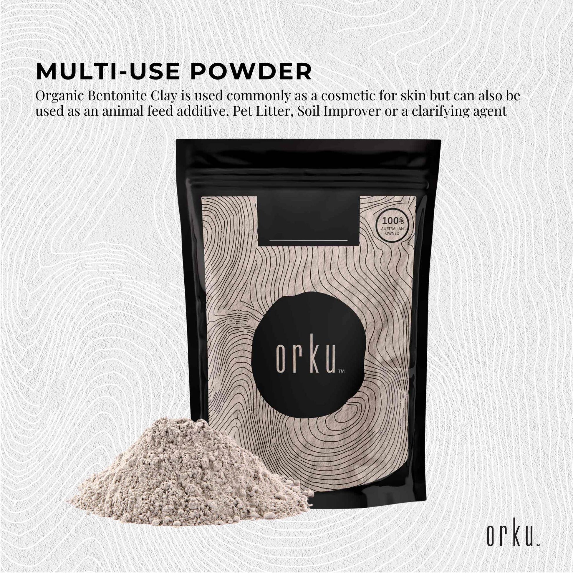 400g Organic Sodium Bentonite Clay Powder - Cosmetic Montmorillonite-2