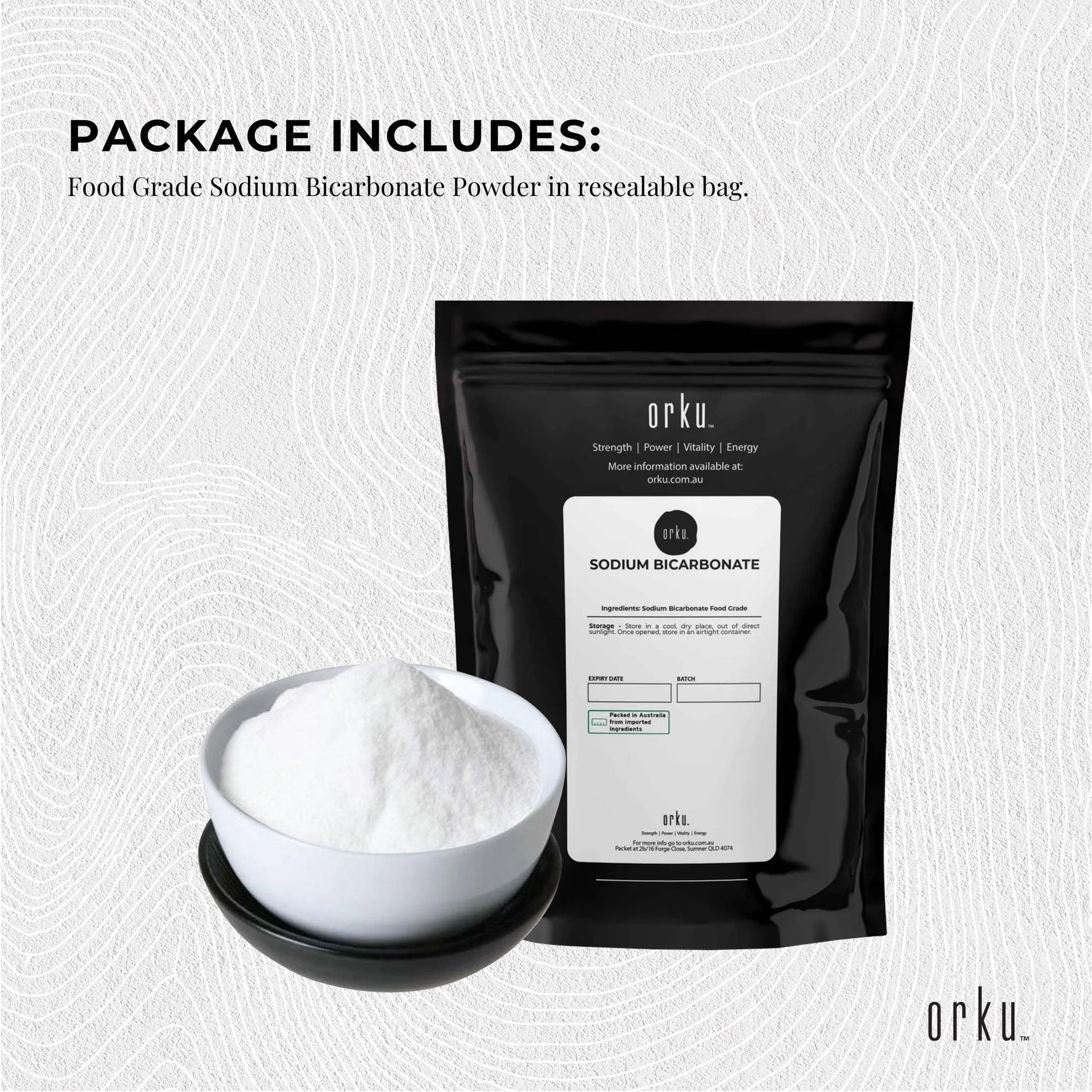 2Kg Sodium Bicarbonate - Food Grade Bicarb Baking Soda Hydrogen Carbonate Powder-3