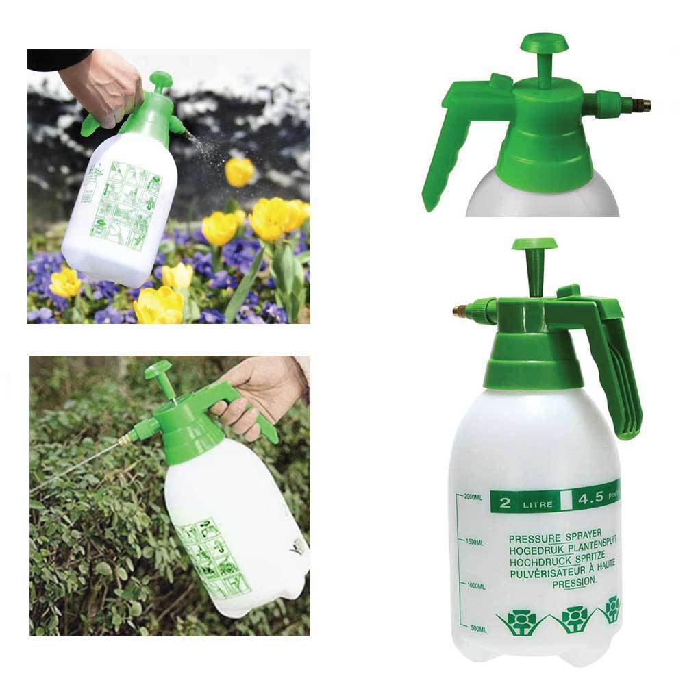 2L Hand Held Pressure Sprayer - Plastic Garden Pump For Liquids - Portable Bottle-4