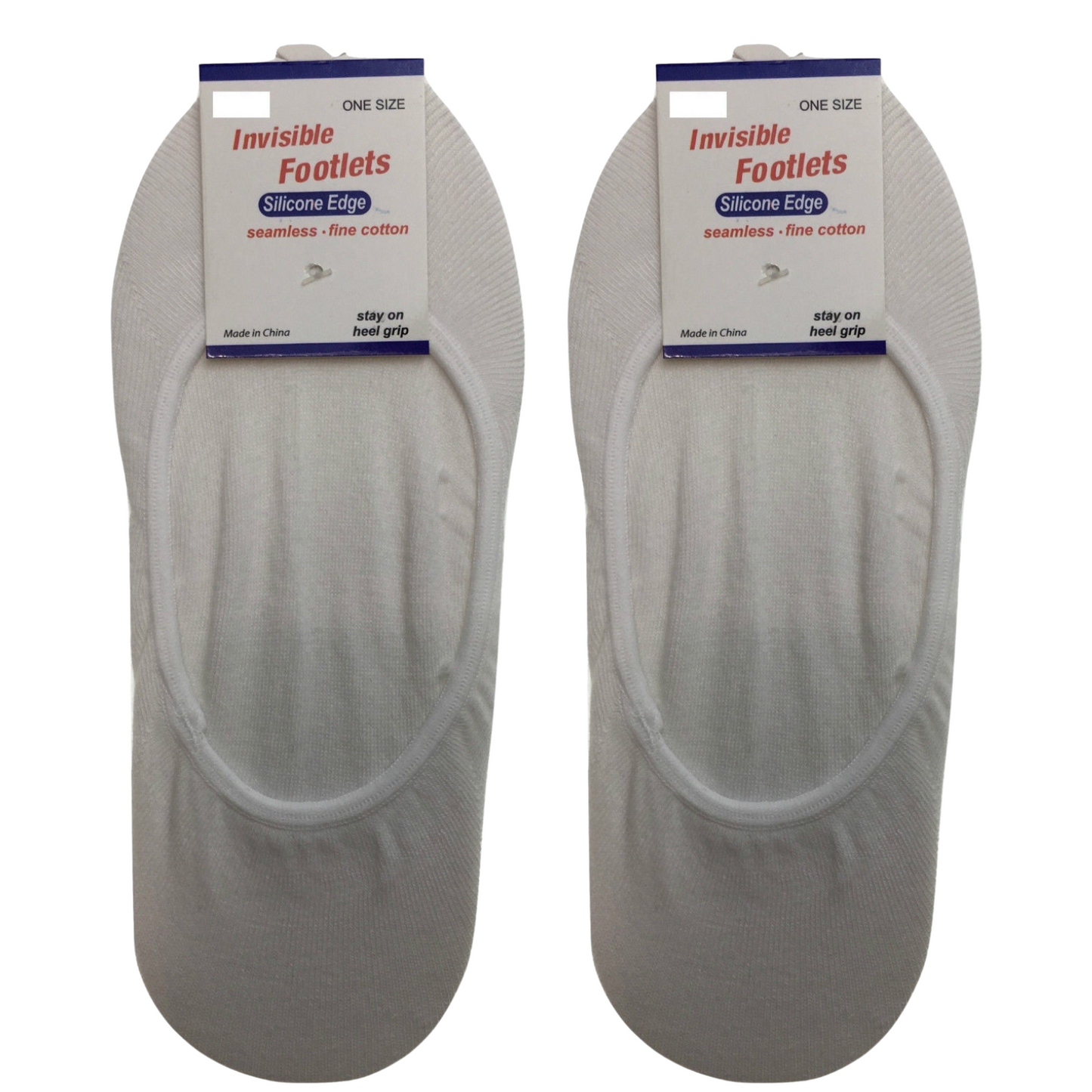 2x NO SHOW COTTON SOCKS Non Slip Heel Grip Low Cut Invisible Footlet Seamless-7