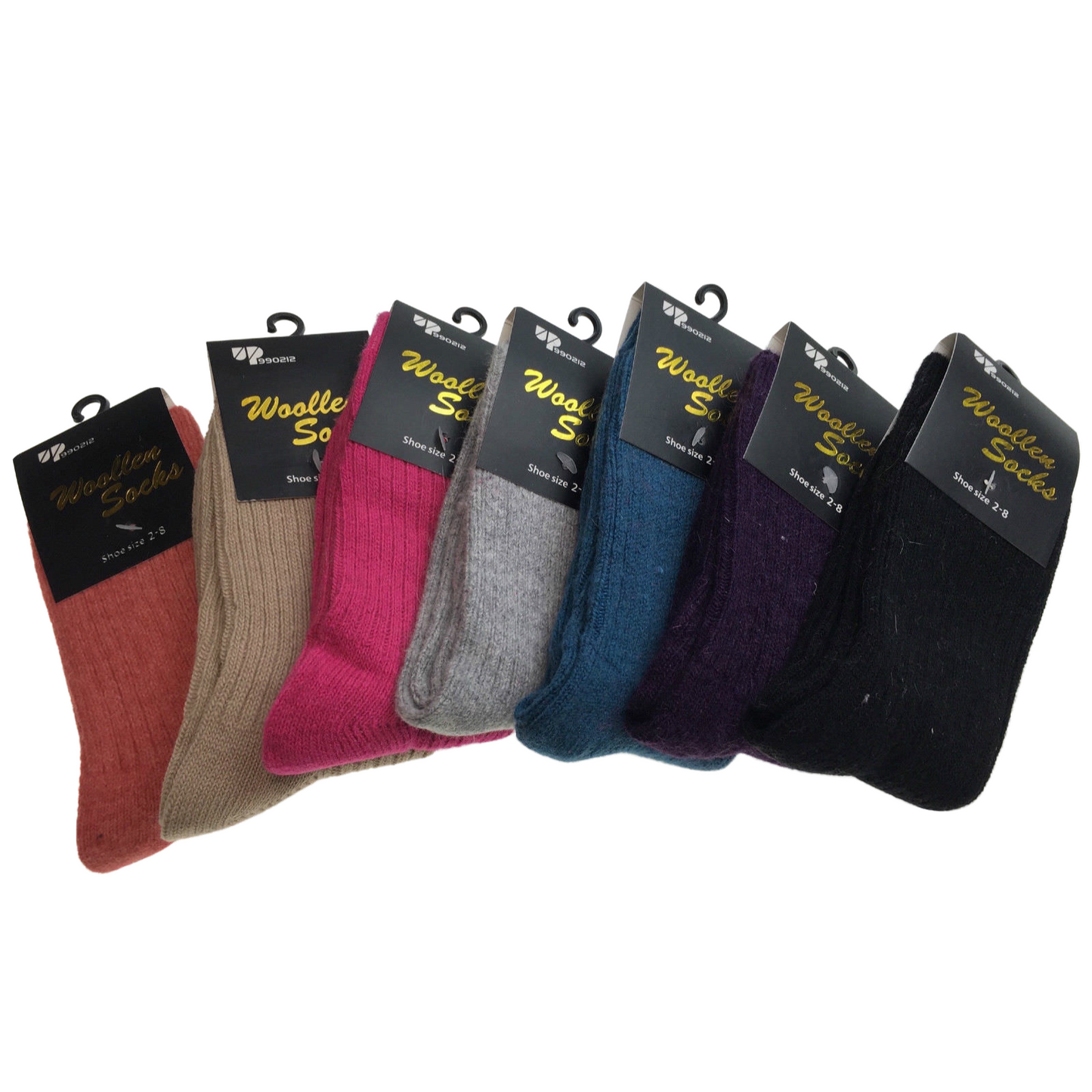 2 Pairs WOOL BLEND SOCKS Ladies Womens Thick Soft Work Thermal Warm Winter-0