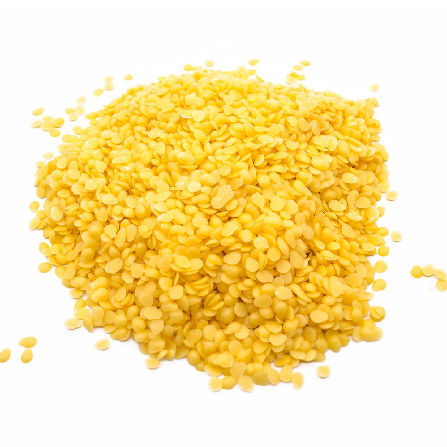 2.5Kg Orku Organic Beeswax Pellets Yellow Tub - Cosmetic Quality Pure Bees Wax-2