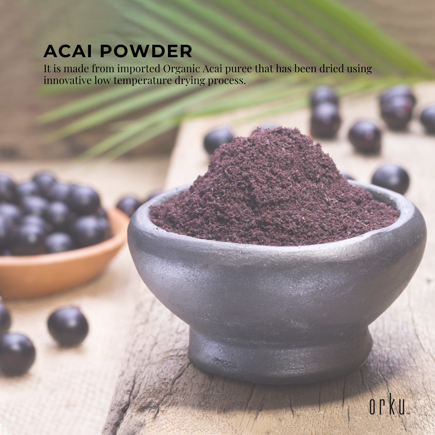 2.5kg Acai Powder Bucket 100% Organic - Superfood Amazon Berries-2