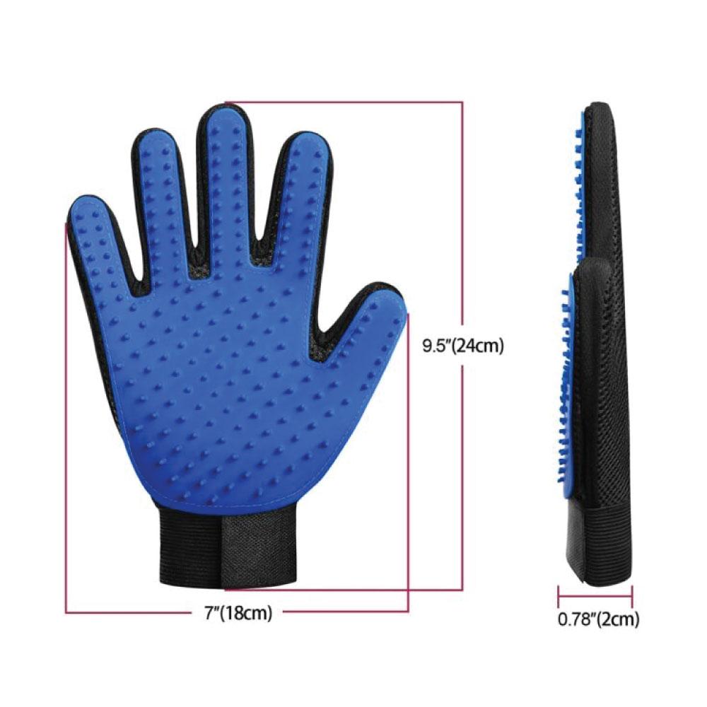 2in1 Pet Deshedding and Massage Glove - Dog or Cat Hair Grooming Right Hand Mitt-3