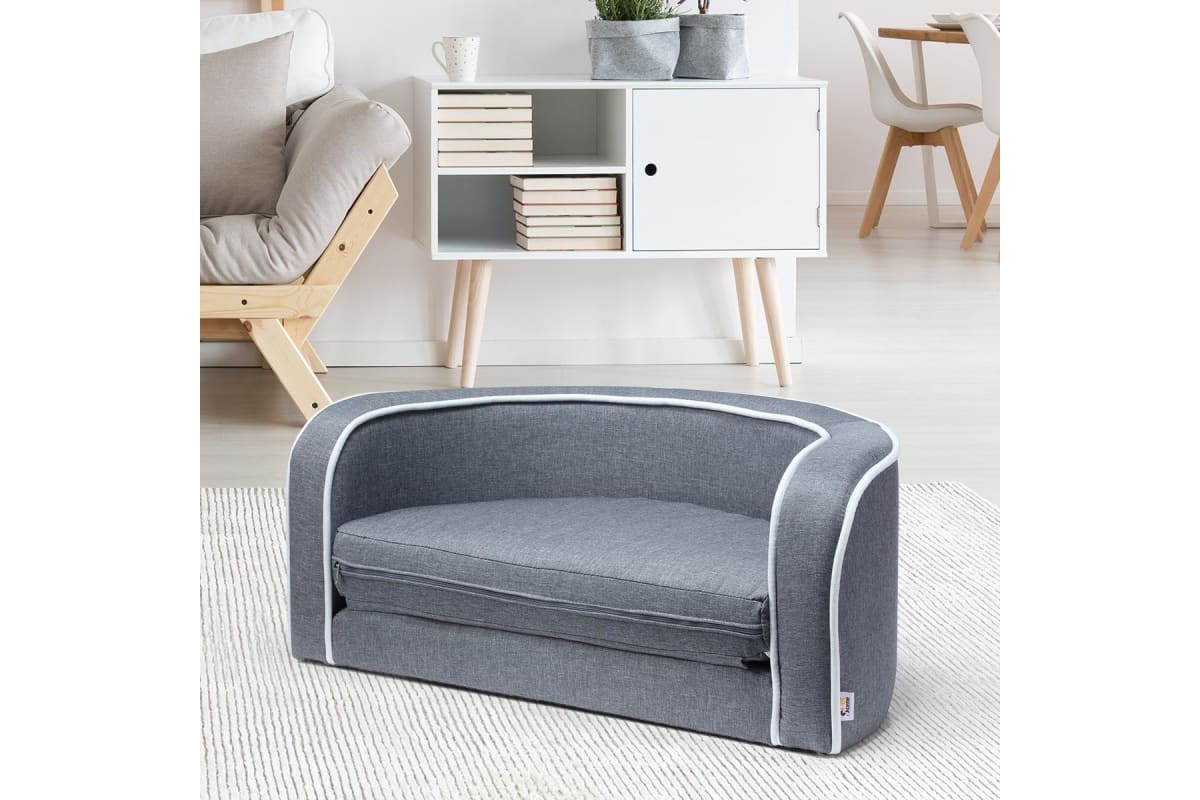 2in1 Pet Bed Sofa Foldable Cushion Fabric Luxury-2