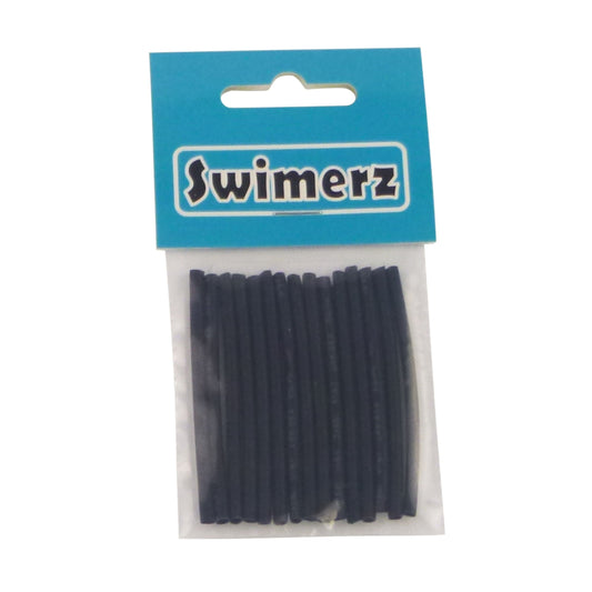 Swimerz Assist Hook Sleeves, Black, 50mmL X 2mmD, Qty 15-0
