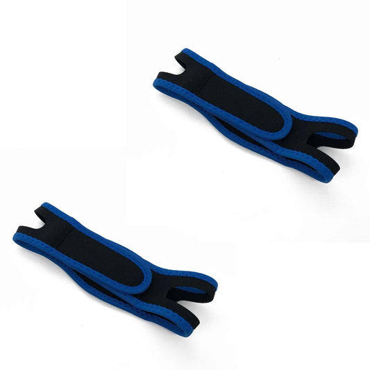 2x Anti Snoring Aid Adjustable Chin Strap - Jaw Brace Sleeping Aid Device-0
