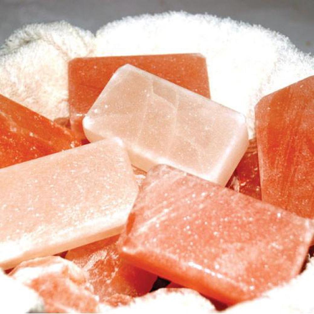 2x Himalayan Salt Body Bar - Pink or White Natural Cleansing Bath Skin Rock-0