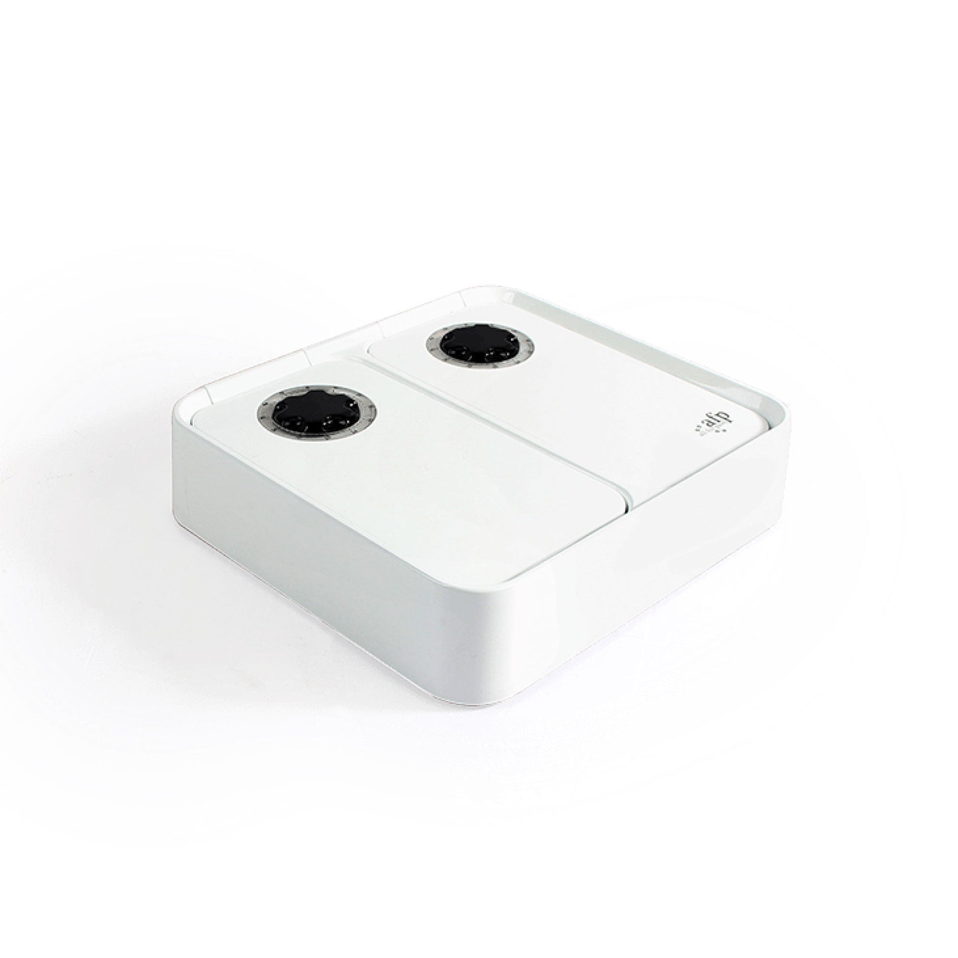 2x300ml Pet Double Timed Feeder - Dog Cat Puppy Kitten Mealtime Food Station-0