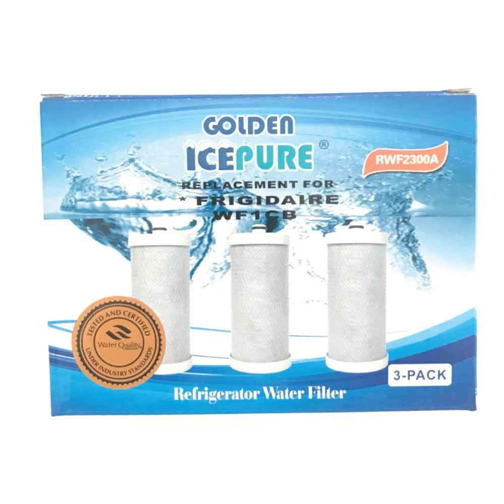 3 Pack Fridge Water Filter Cartridges RWF2300A RFC2300A For Frigidaire WF1CB Kenmore-0