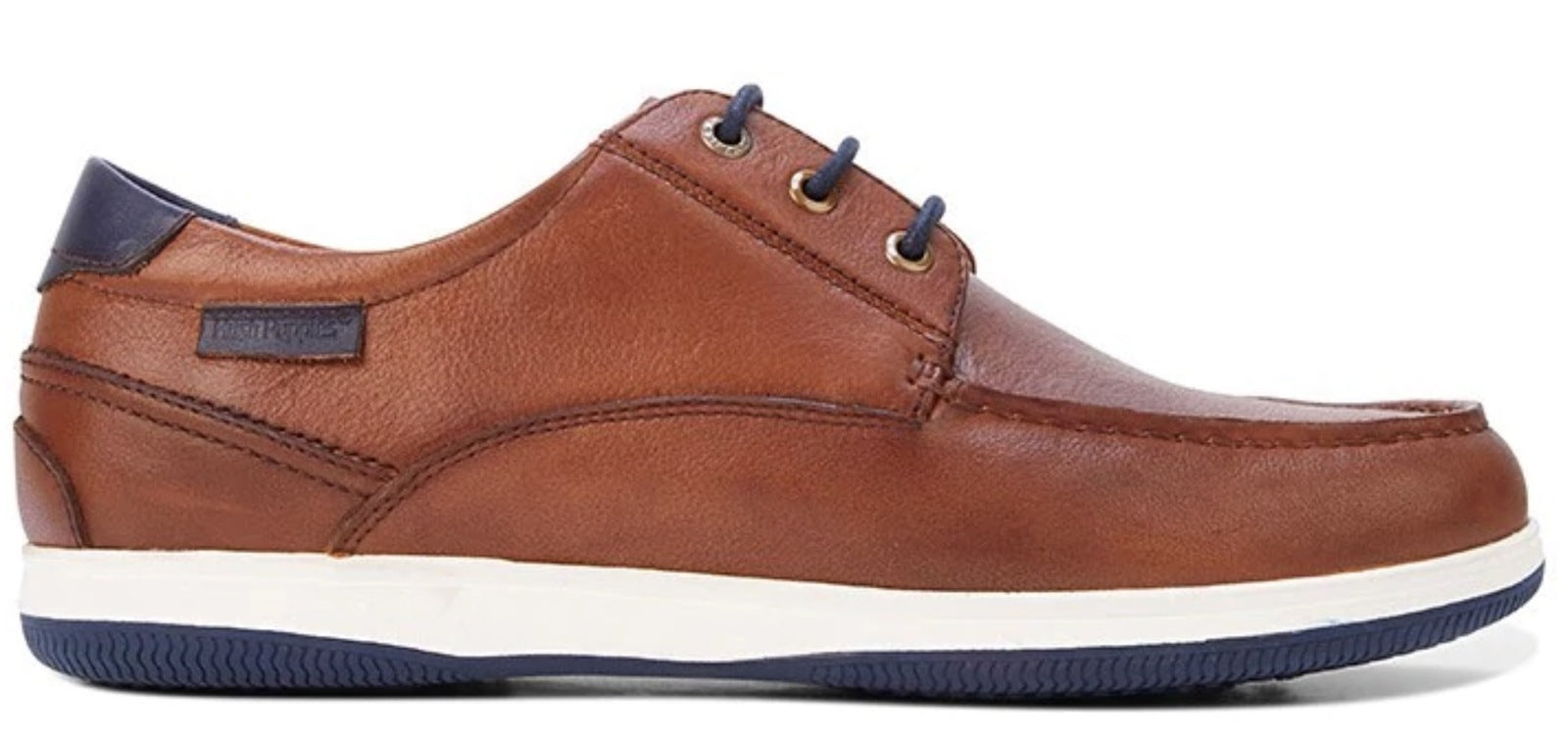 HUSH PUPPIES Mens Dusty Smooth Leather Shoes Formal or Casual - Dark Tan-4