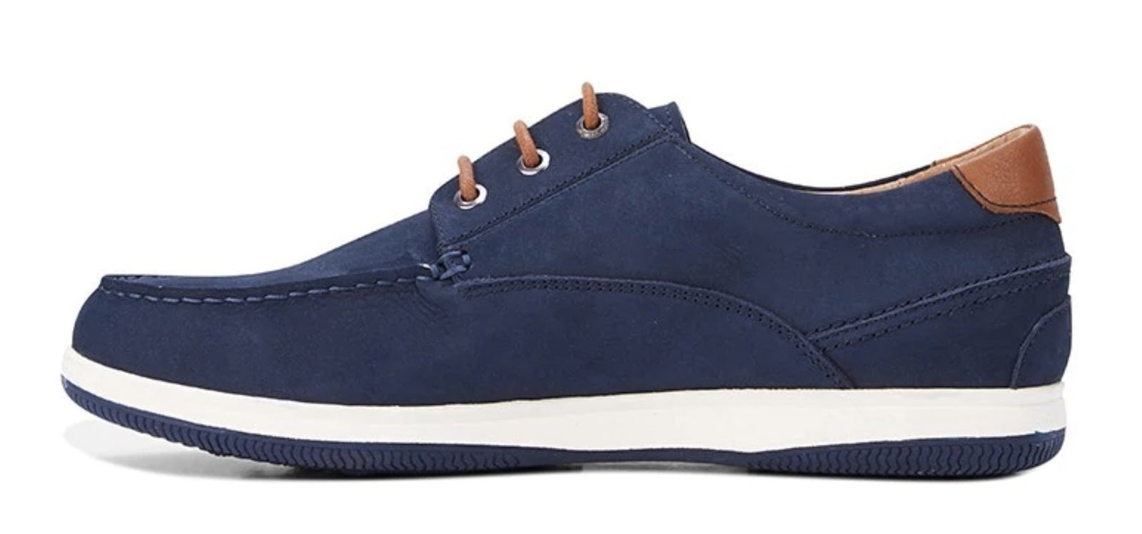 HUSH PUPPIES Mens Dusty Leather Shoes Soft Casual or Formal - Navy Nubuck-4