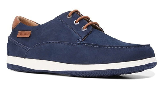 HUSH PUPPIES Mens Dusty Leather Shoes Soft Casual or Formal - Navy Nubuck-0
