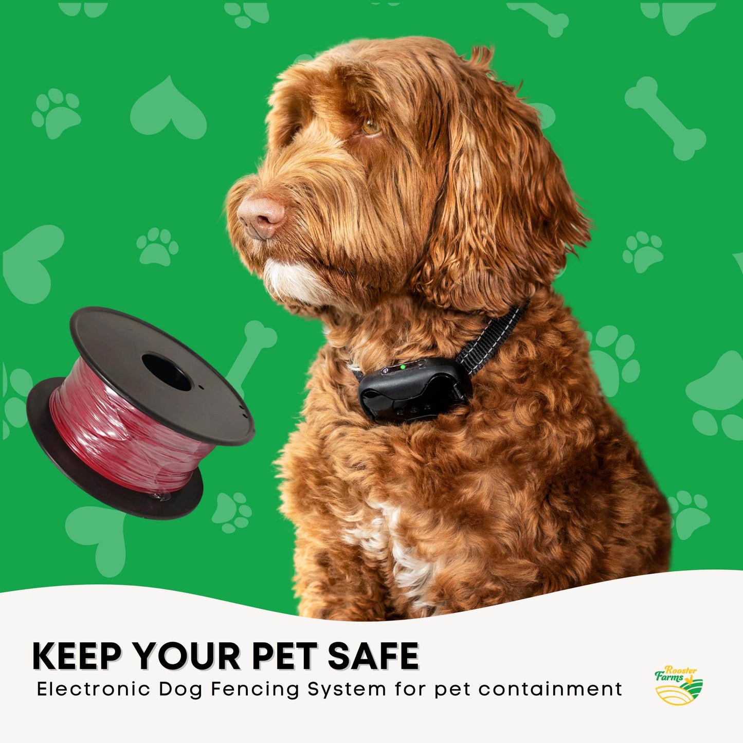 300m Boundary Wire - Solid Copper Dog Fence Underground Invisible Red Cable-2