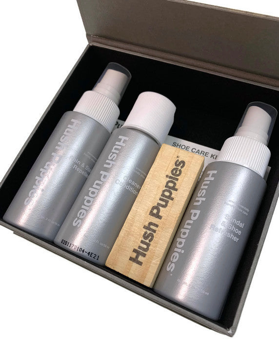 HUSH PUPPIES Shoe Care Travel Box Kit Set Brush Boots Shoes Sneakers-1