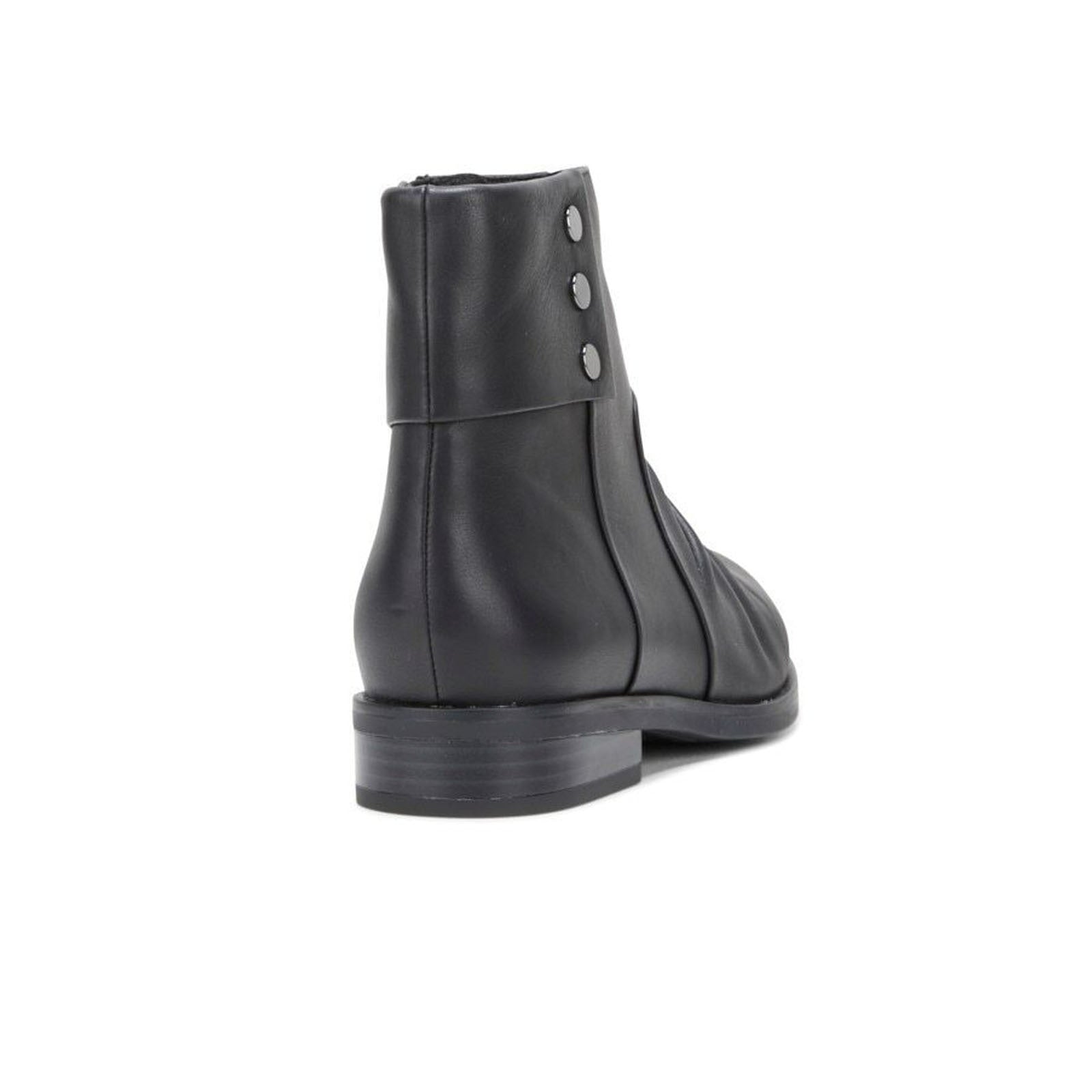 Hush Puppies Womens Hayworth Leather Heels Ankle Boots with Zip Shoes - Black-9