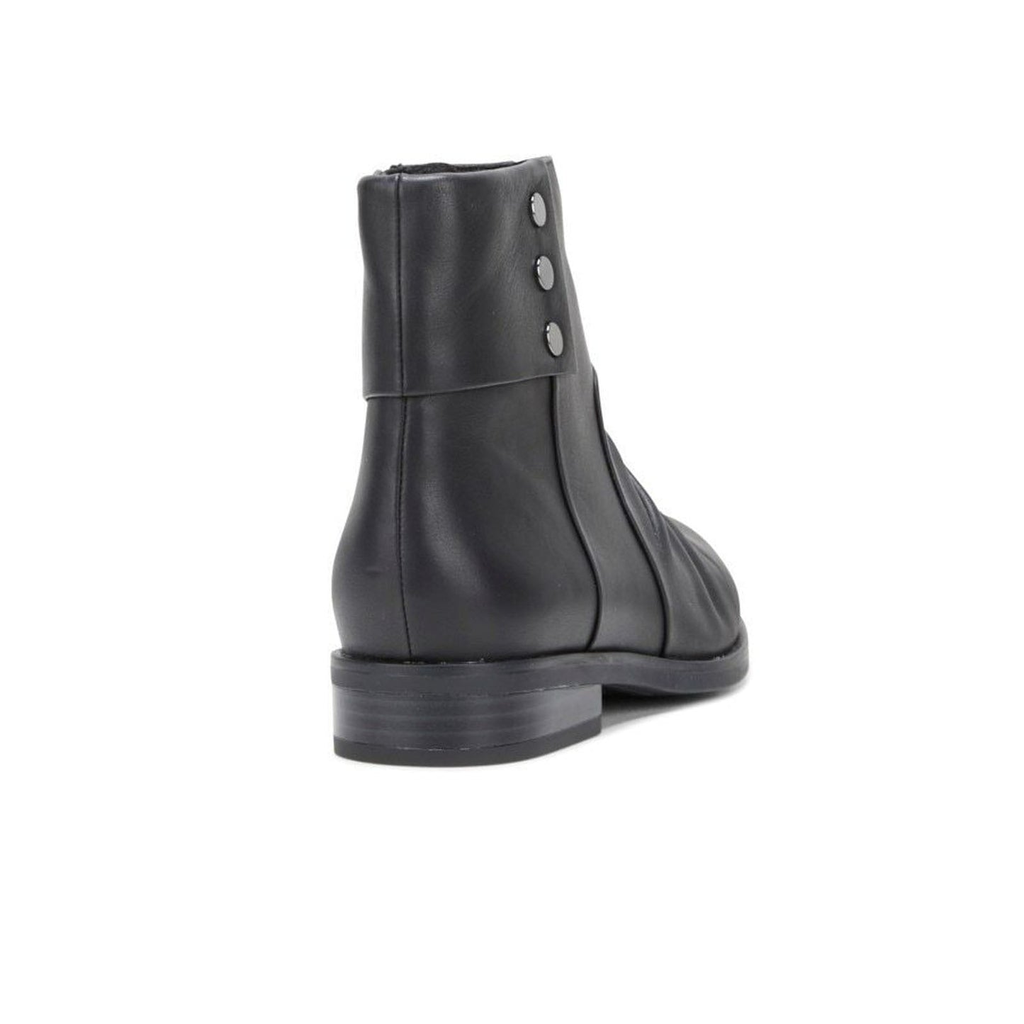 Hush Puppies Womens Hayworth Leather Heels Ankle Boots with Zip Shoes - Black-8