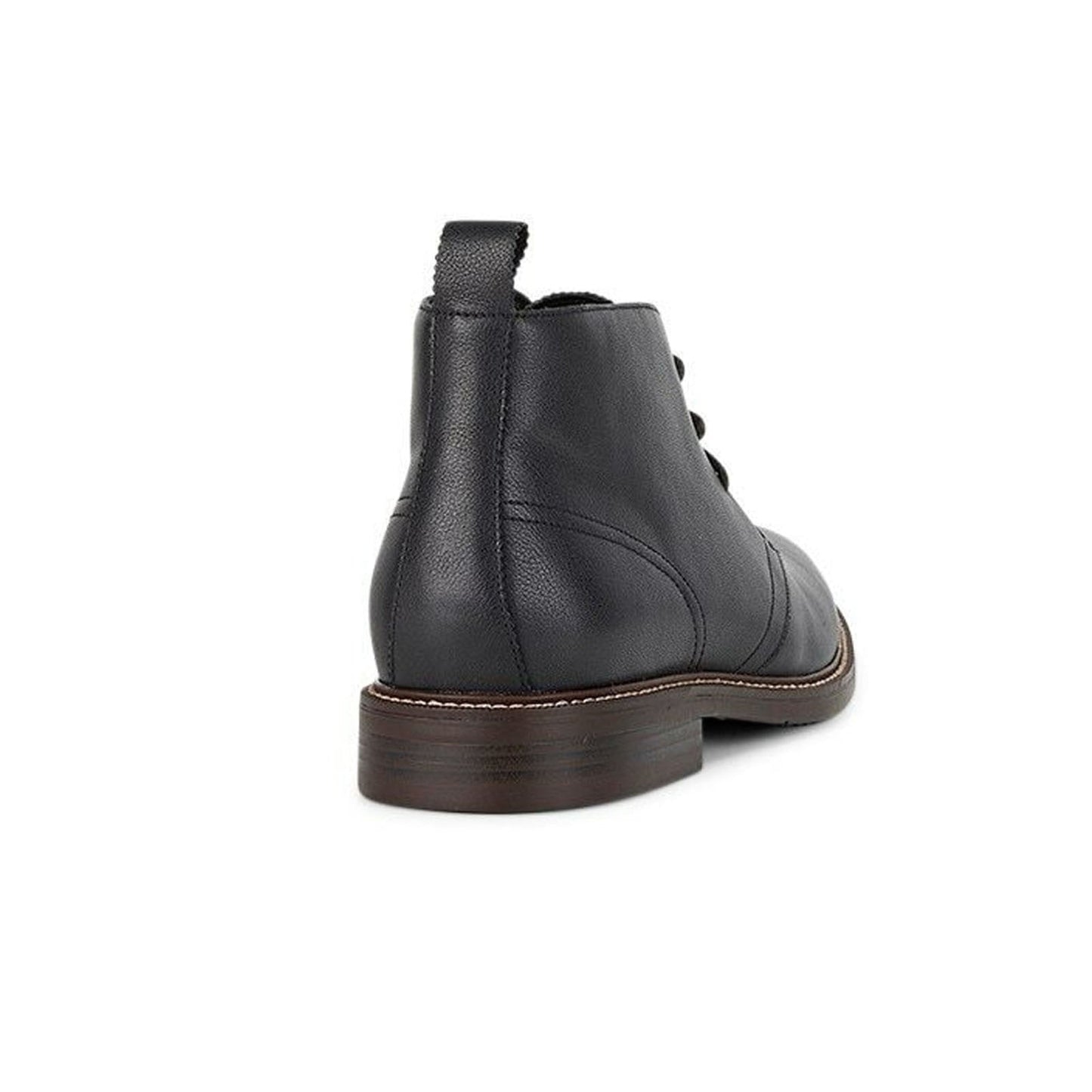 Hush Puppies Mens Harbour Leather Chukka Shoes Ankle Lace-Up Bounce 2.0 - Black-3