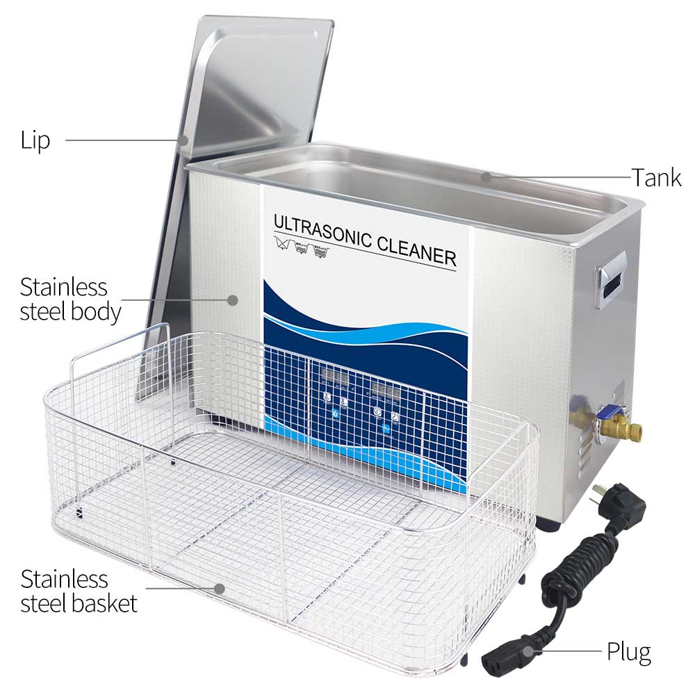 30L Digital Ultrasonic Cleaner Jewelry Ultra Sonic Bath Degas Parts Cleaning-4