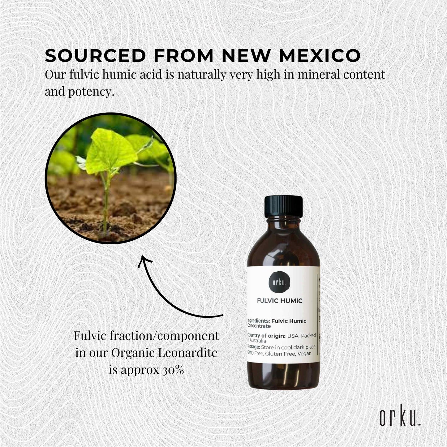 30ml Fulvic Humic Acid Liquid Concentrate FHC-2