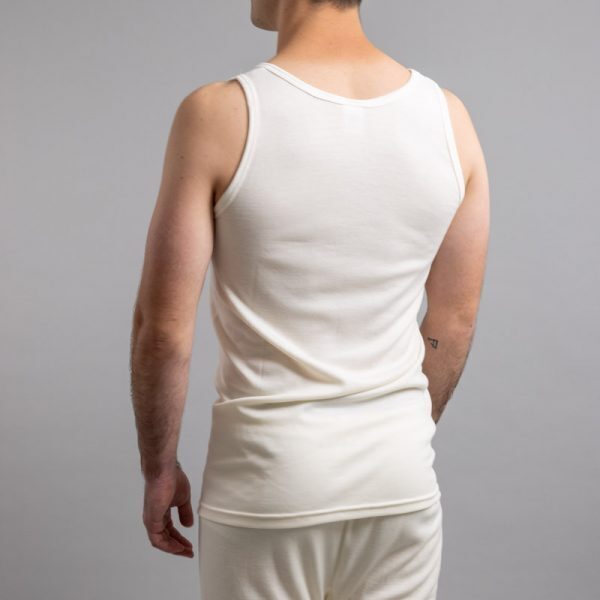 Mens Thermal Singlet Sleeveless Top Merino Wool Blend AUS MADE Thermals-4