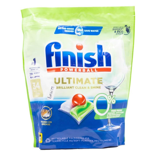 Finish 34pk Powerball Ultimate Pro Dishwasher Tablets Tabs