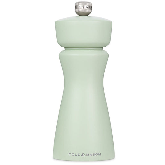 Cole & Mason Kenton Salt & Pepper Mill 15cm Rubberwood Ceramic Grinder - Sage