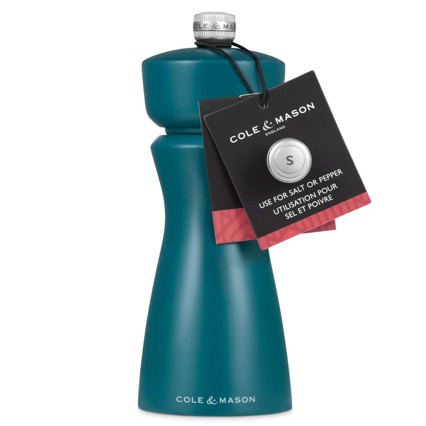 Cole & Mason Kenton Salt & Pepper Mill Adjustable Ceramic Grinder - Sea Salt