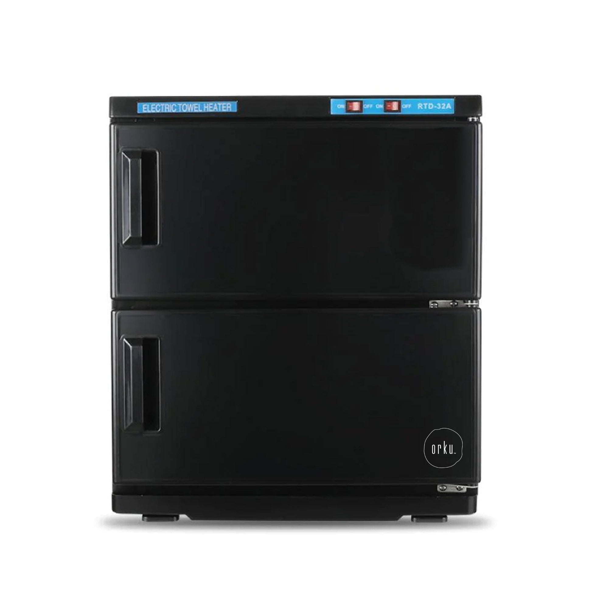32L Black UV Electric Towel Warmer Steriliser Cabinet Beauty Spa Heat Sanitiser-0