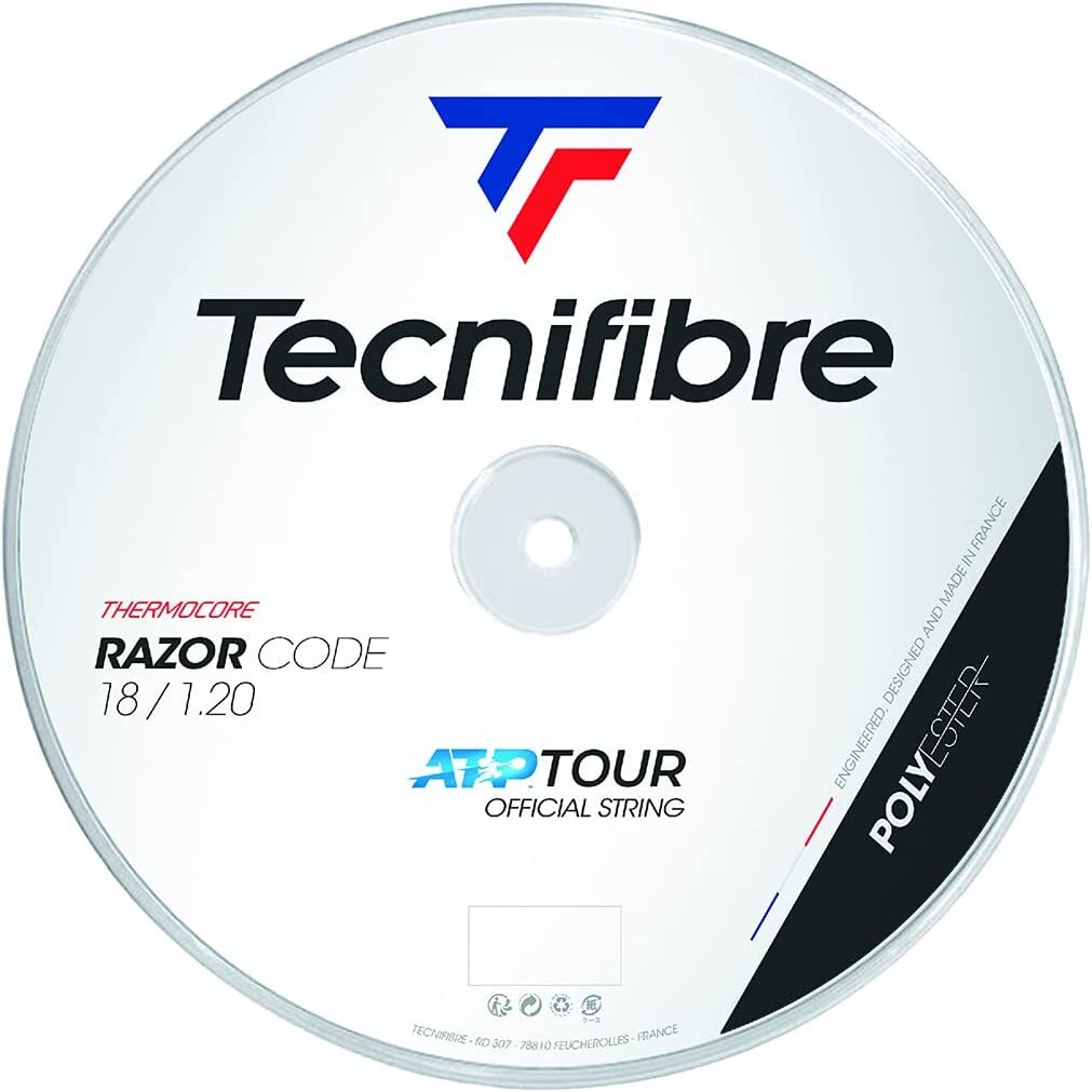 Tecnifibre Razor Code Tennis String Reel 1.20mm 18 Gauge 200m Coil - Blue Strings-1