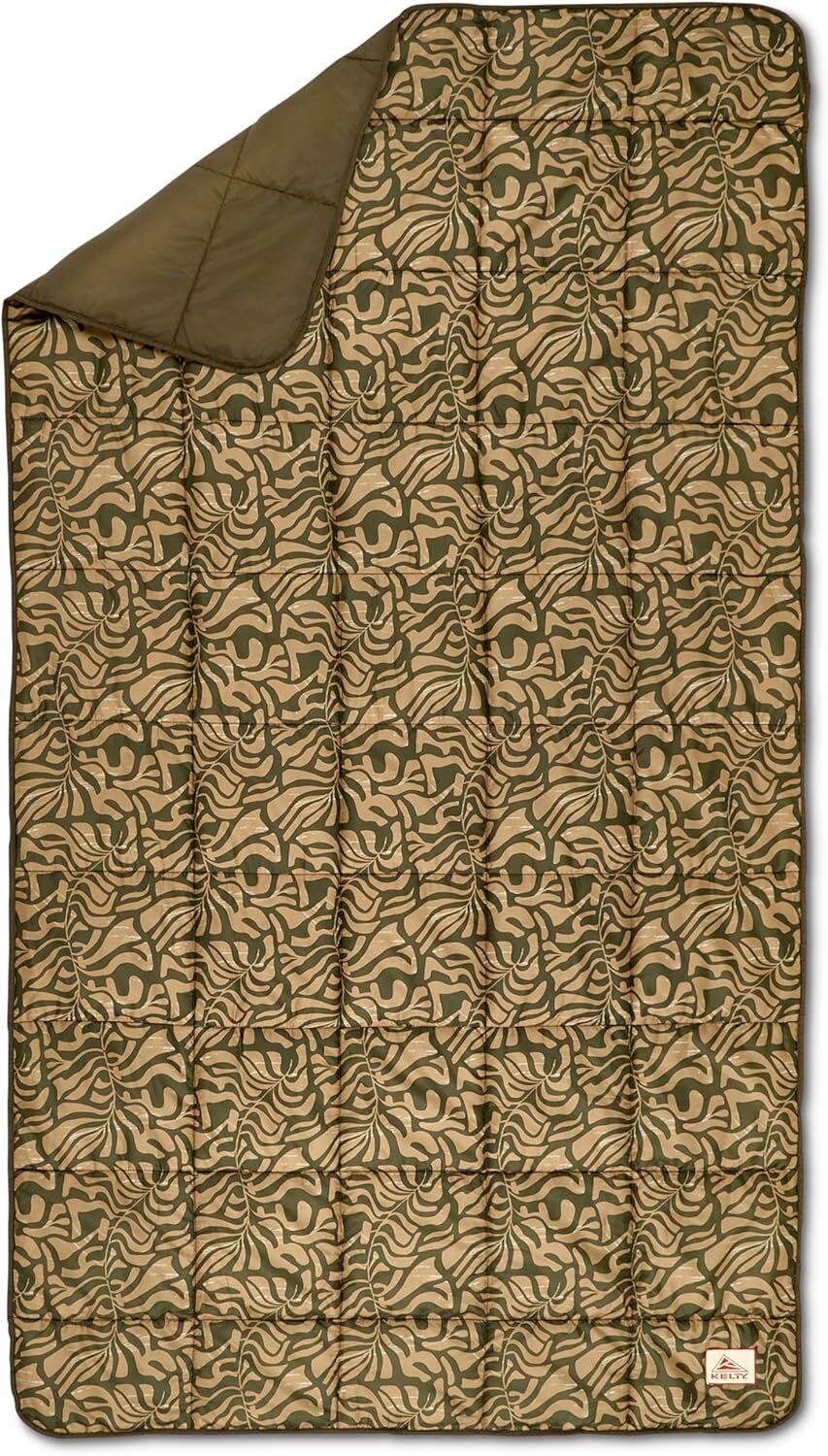 Kelty Bestie Blanket Fern - Compact, Versatile Large 1P Camp Blanket - Twin