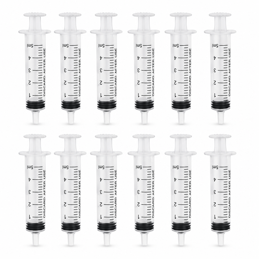 12x 5ml Dessert Syringes Cocktail Cake Party Shooter Crafts