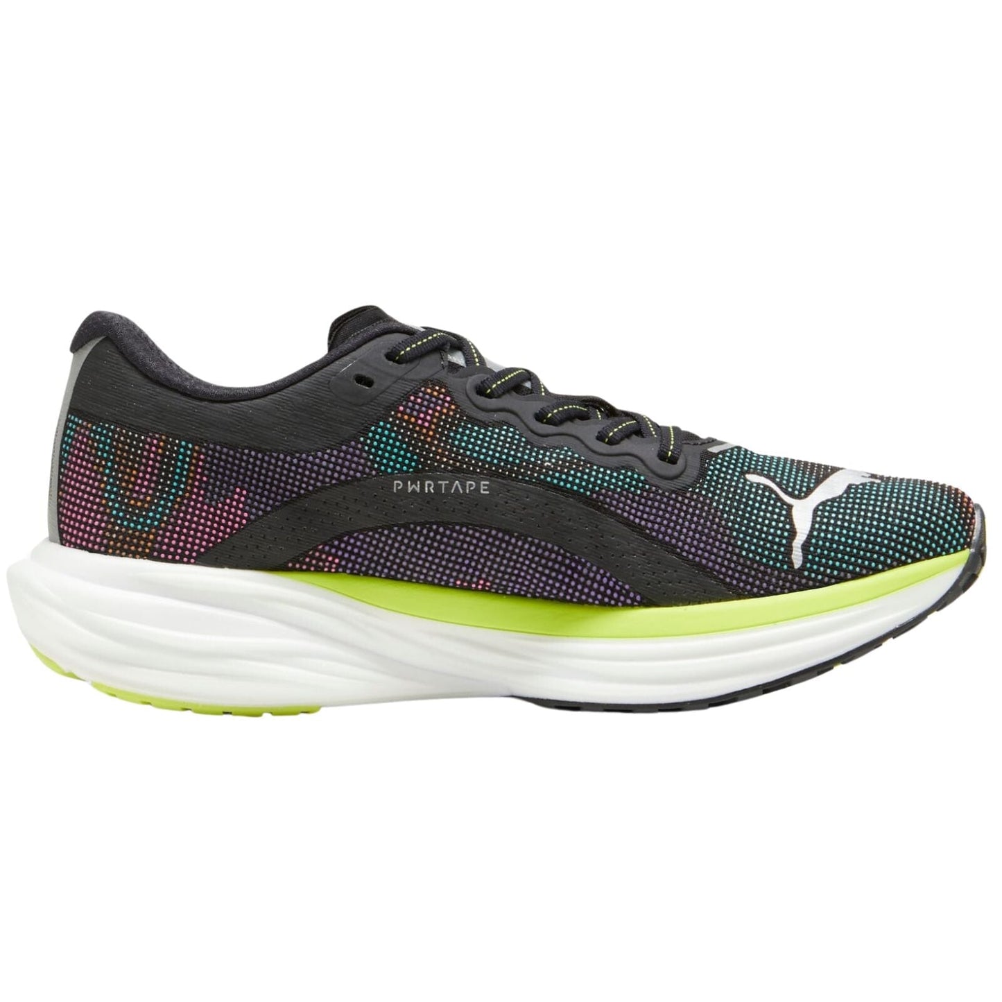Mens Puma Deviate NITRO 2 Psychedelic Rush PUMA Black Lime Pow White - Size 13-4