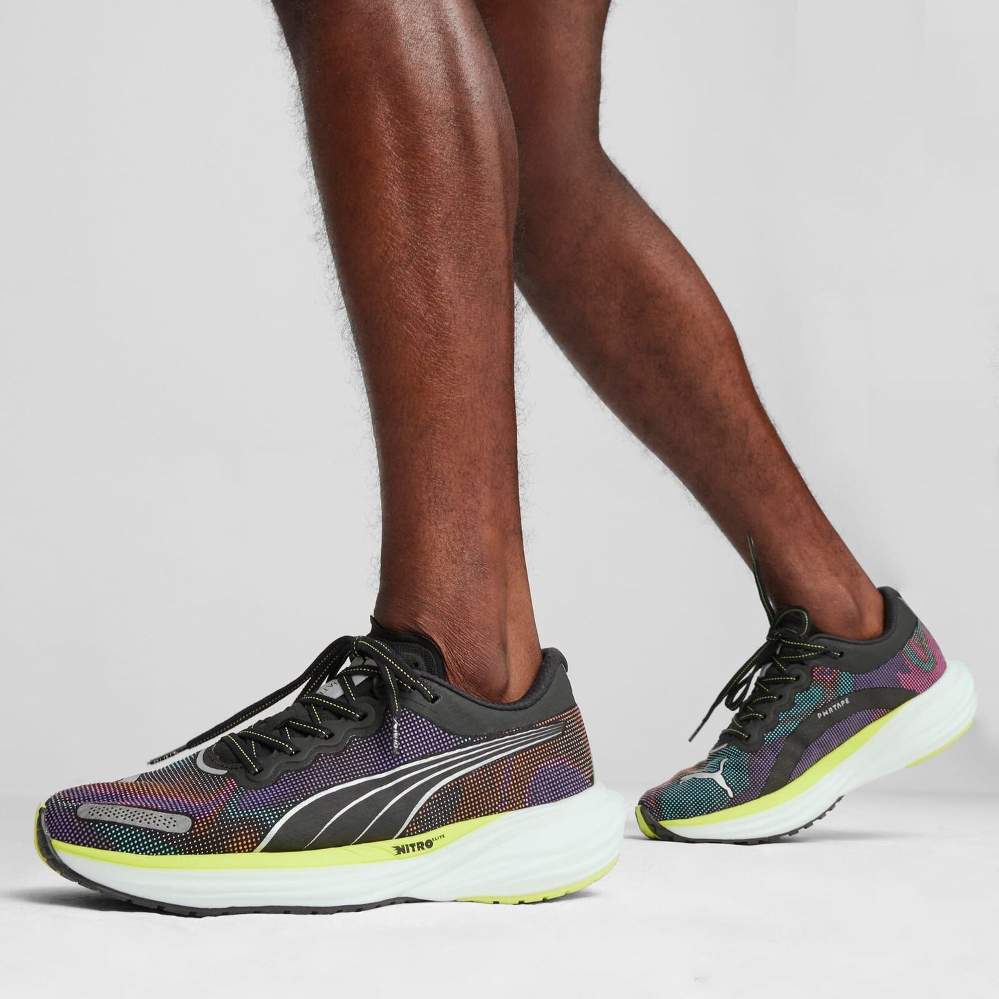 Mens Puma Deviate NITRO 2 Psychedelic Rush PUMA Black Lime Pow White - Size 13-2