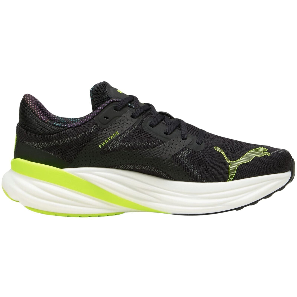 Mens Puma Magnify NITRO 2 Psychedelic Rush PUMA Black-Lime Pow - Size 11.5