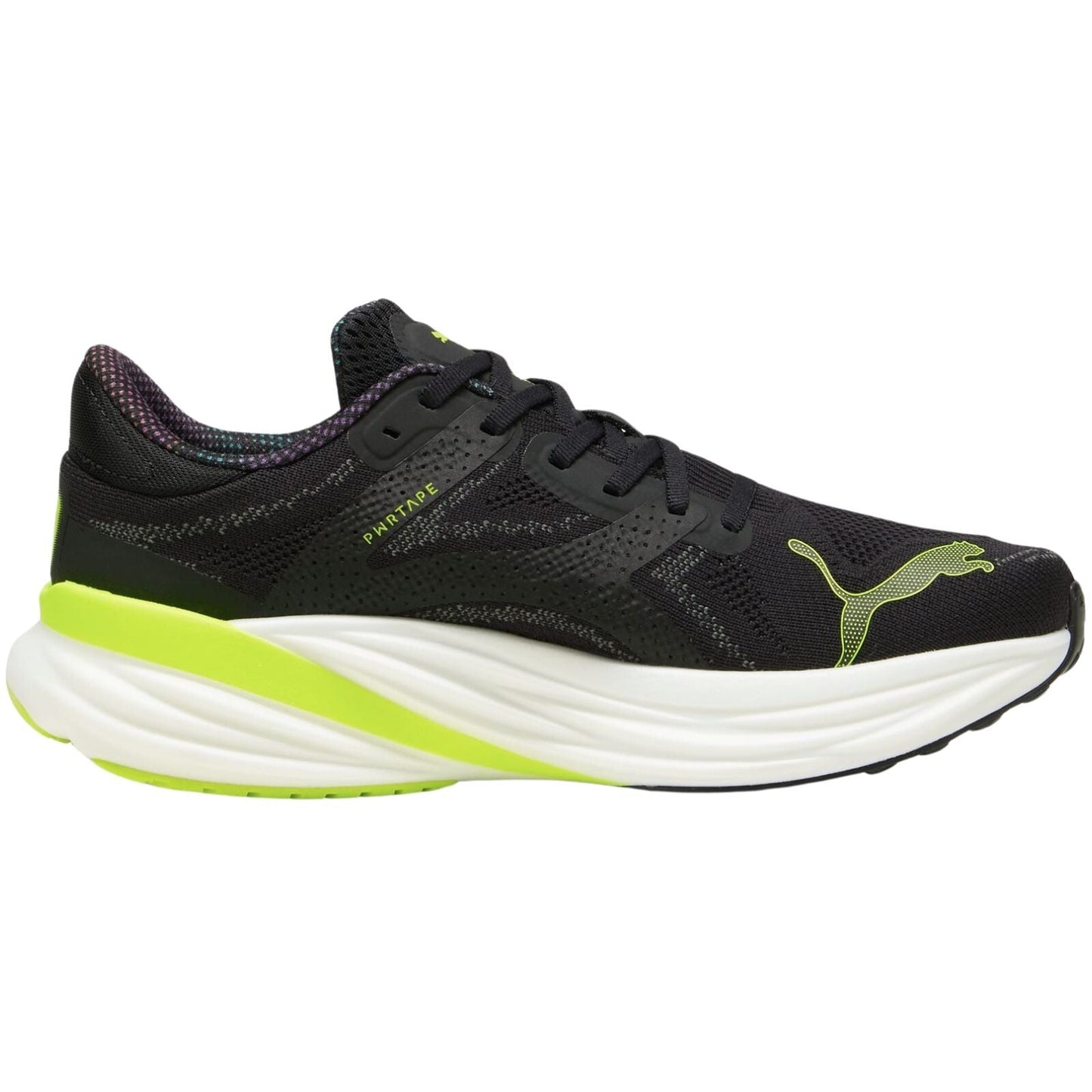 Mens Puma Magnify NITRO 2 Psychedelic Rush PUMA Black-Lime Pow - Size 11.5-4