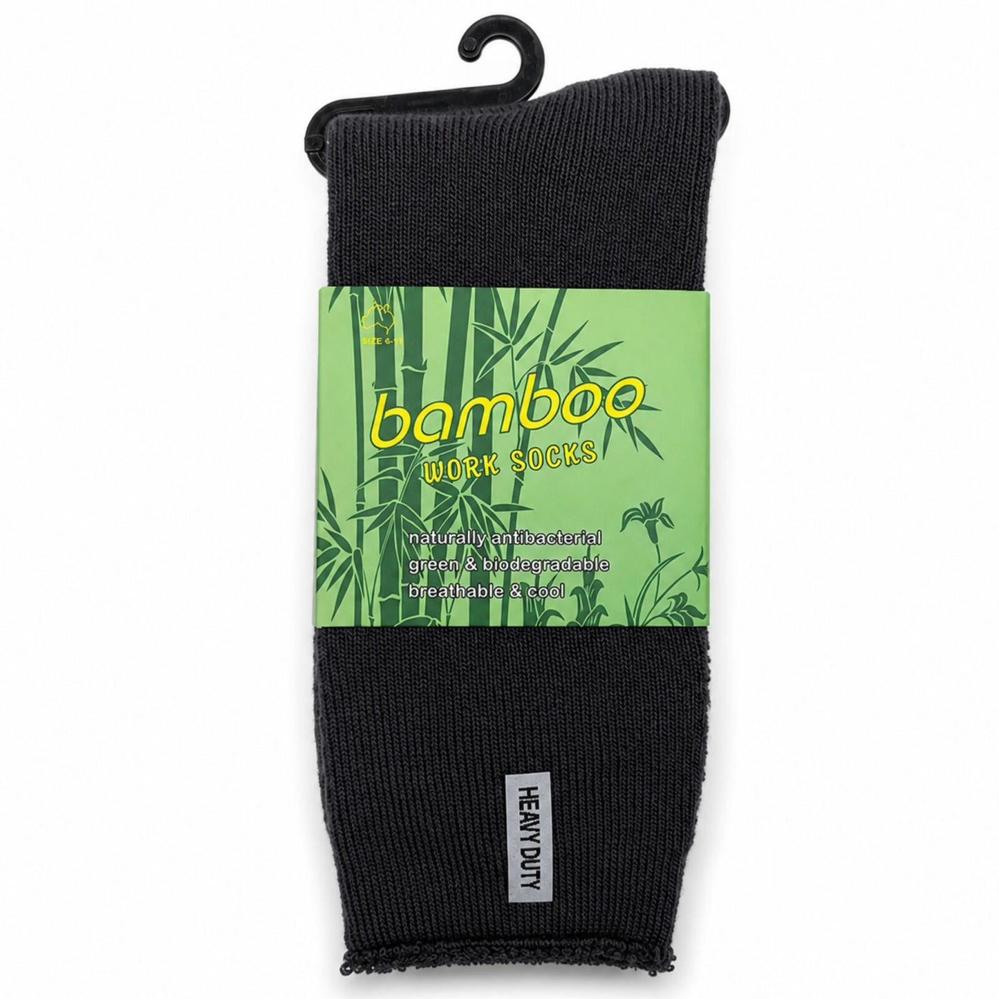 3 Pairs Mens Bamboo Rich Work Socks Thick Cushioned Anti Odour - Assorted