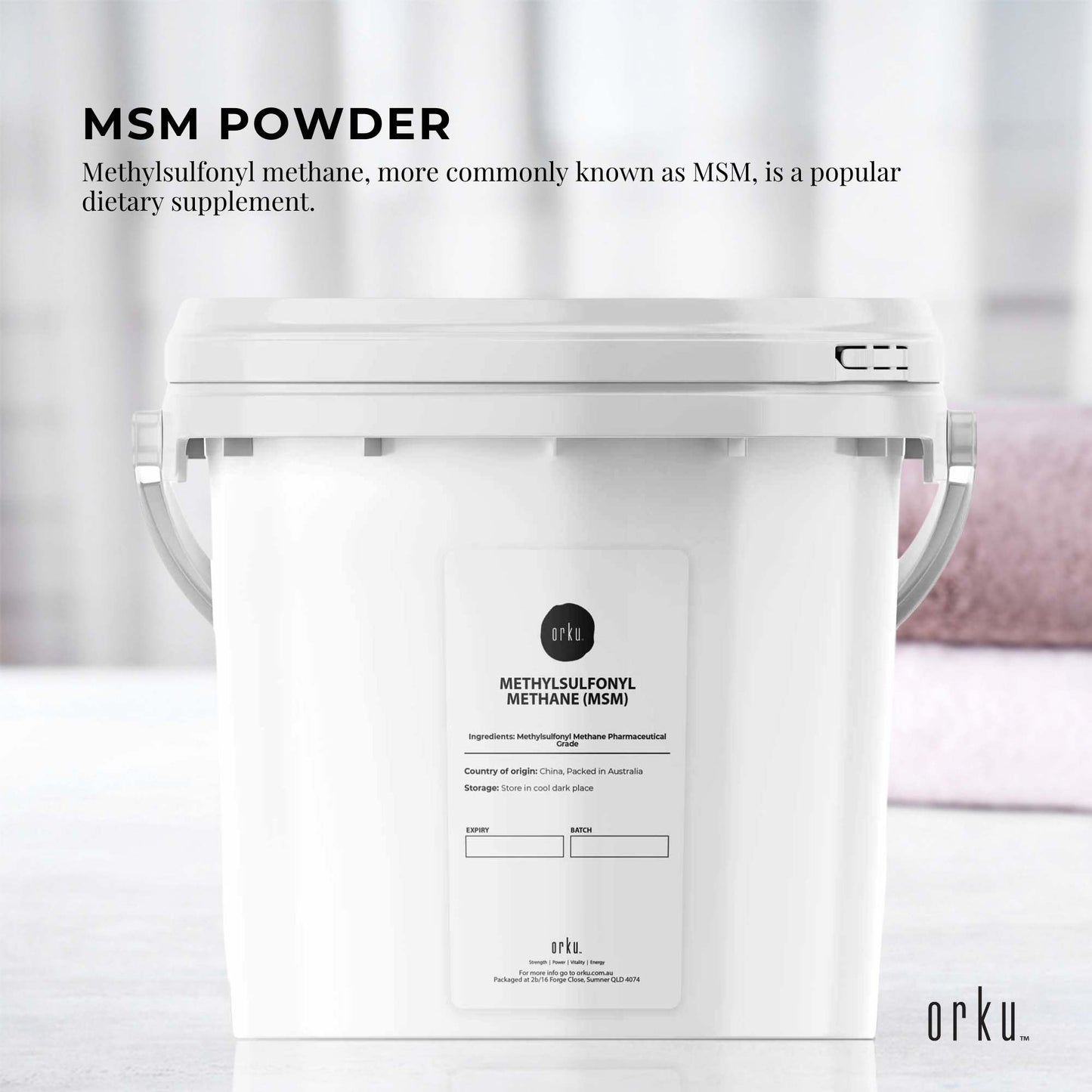 3Kg MSM Powder or Crystals Tub - 99% Pure Methylsulfonylmethane Dimethyl Sulfone-1