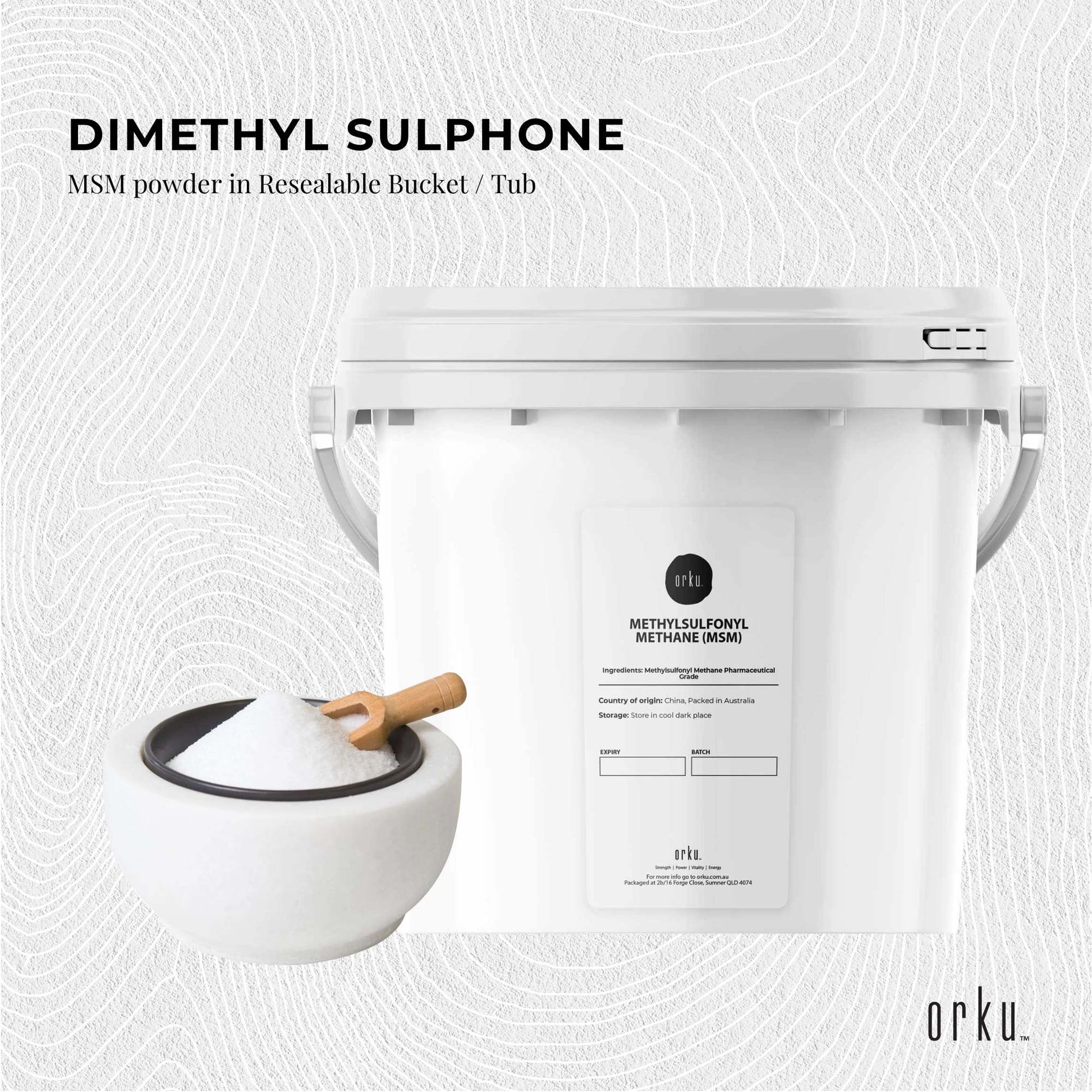3Kg MSM Powder or Crystals Tub - 99% Pure Methylsulfonylmethane Dimethyl Sulfone-2