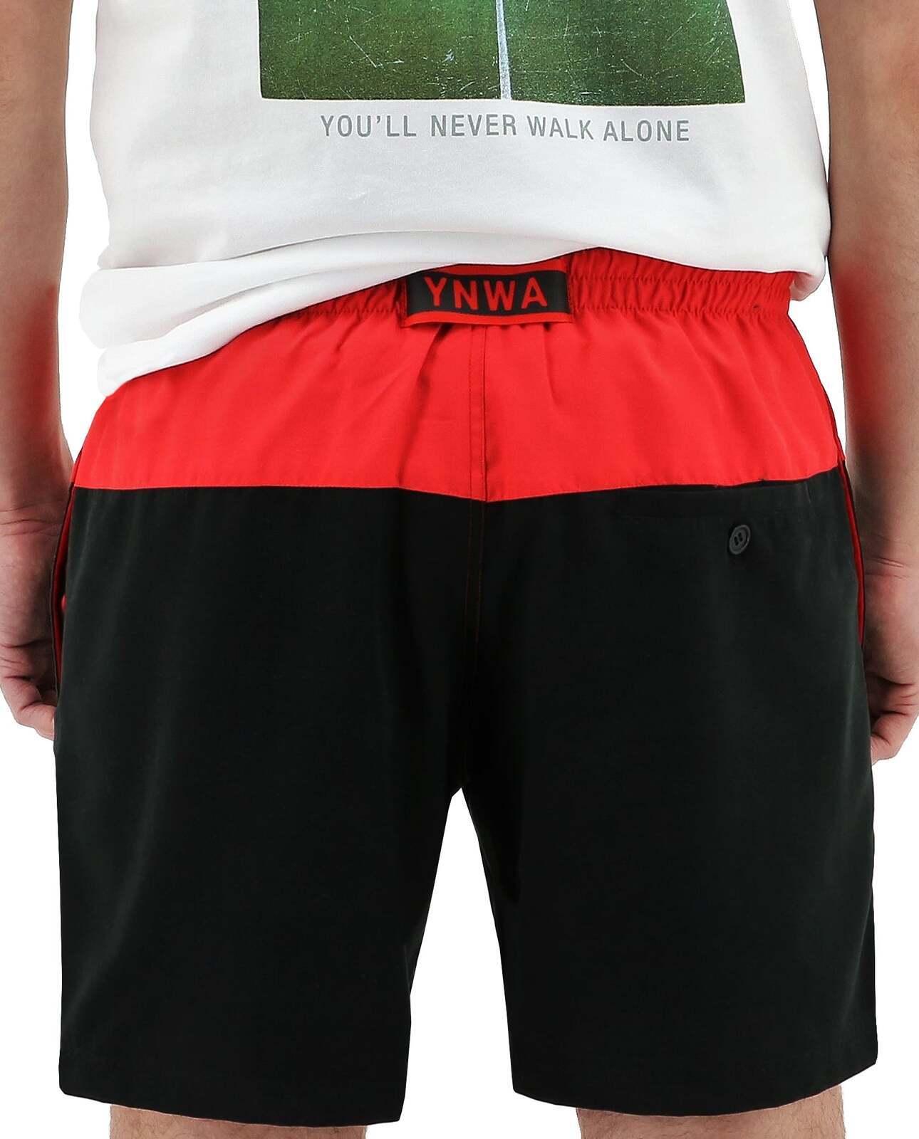 Liverpool FC Mens Board Shorts Summer YNWA Liverbird LFC - White Logo-3