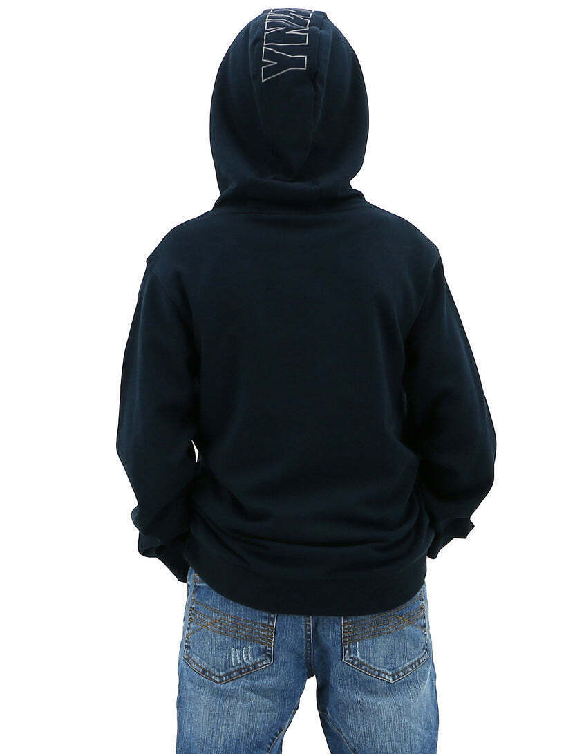 Liverpool FC Youth Boys Hoodie Jumper LFC YNWA Firebird Hoody - Navy-3