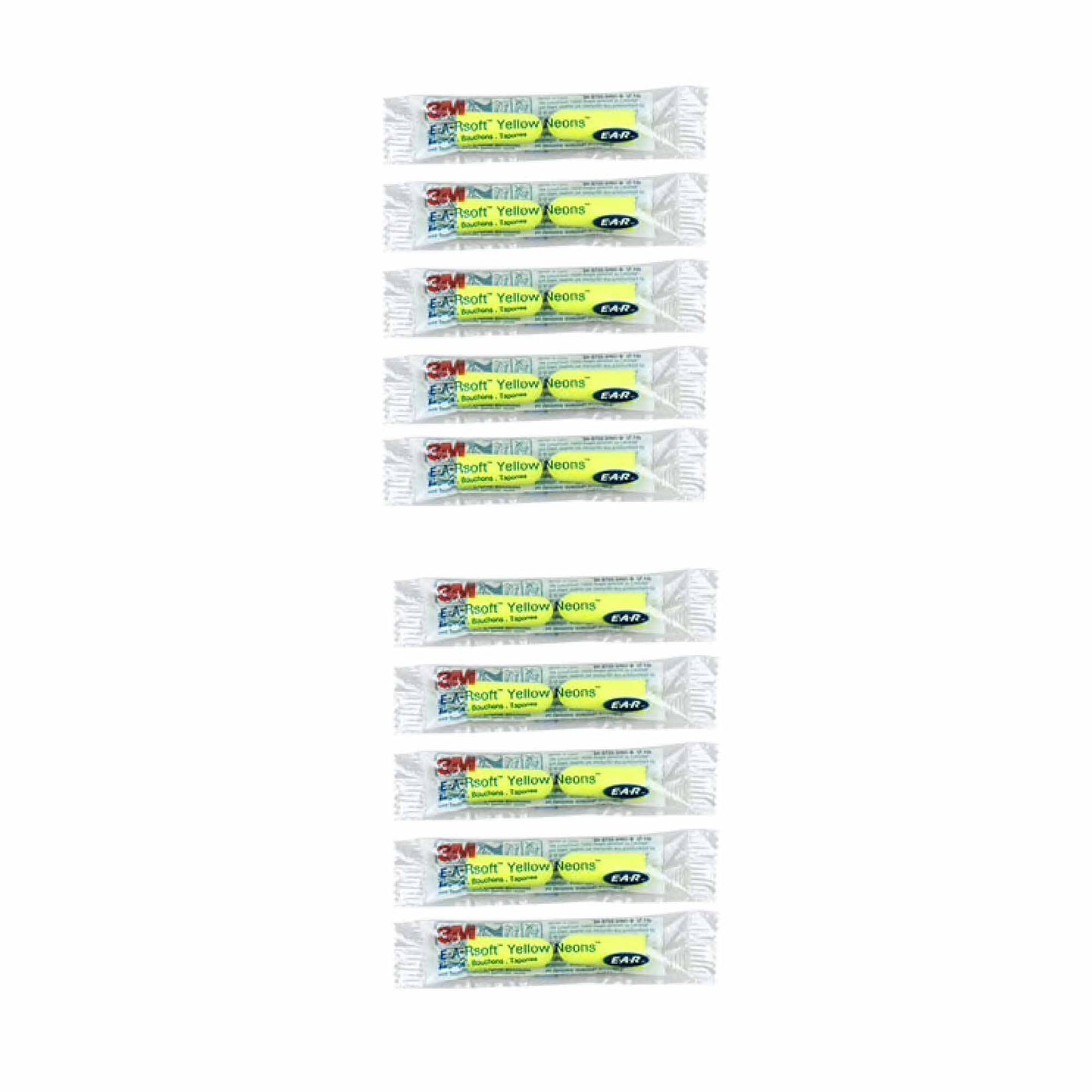 3M Foam Safety Neon Earplugs Workplace Noise Reduction Uncorded Disposable Plug-6