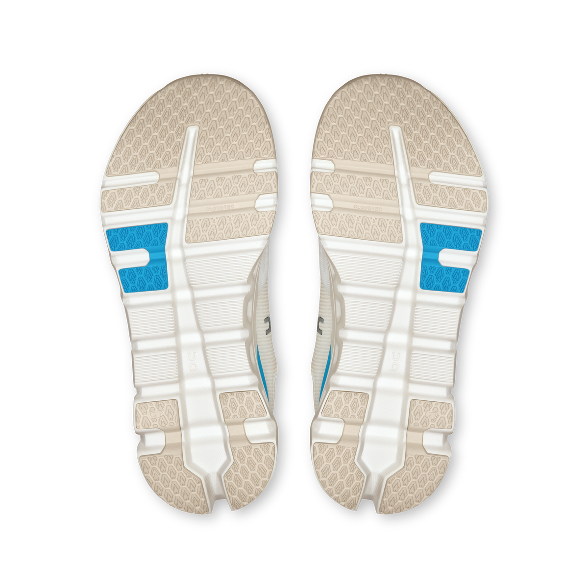 On Womens Cloudrunner 2 Running Shoes Sneakers in White/Horizon